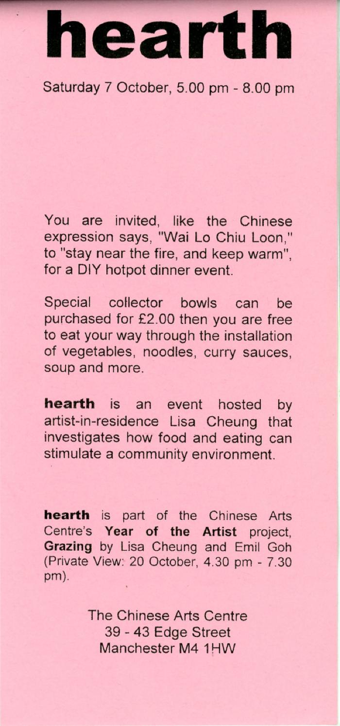 Leaflet for 'Hearth'